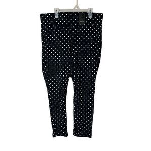 Torrid Black and White Polka Dot Pants